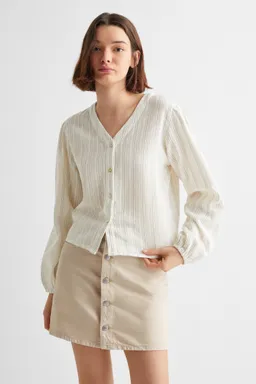 Blusa algodón rayas de Mango Teen en Blusas para argentina