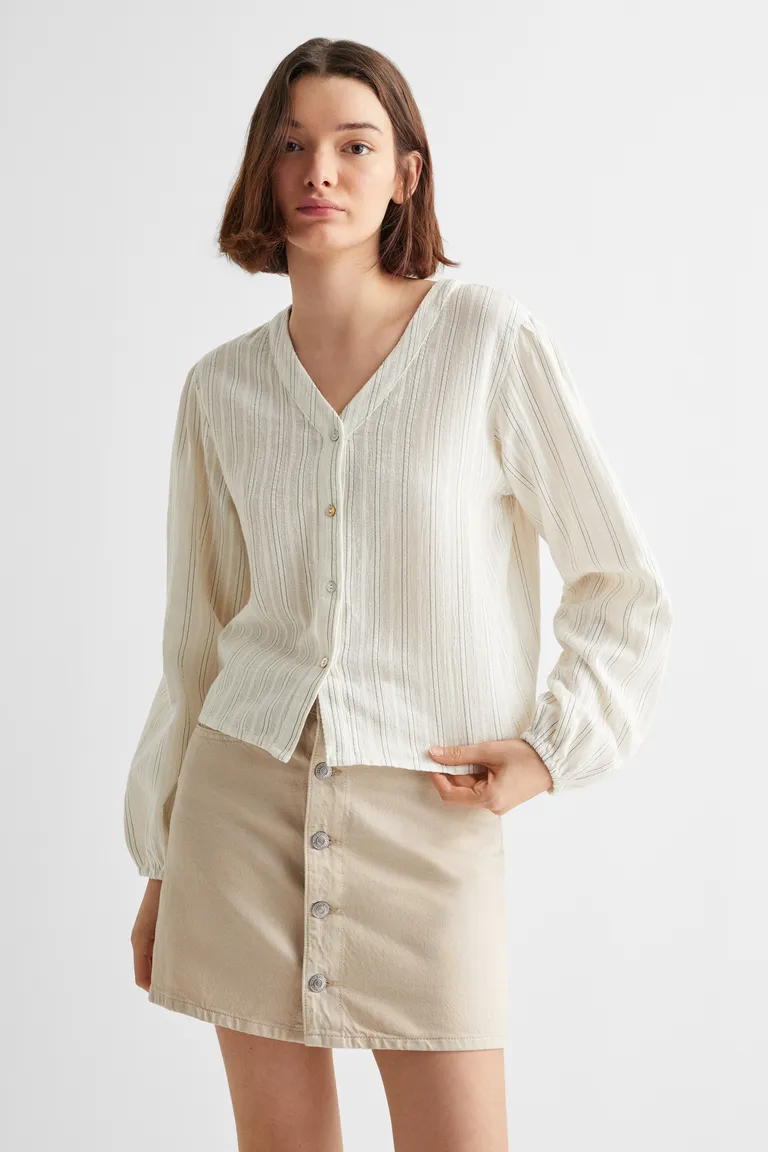 Blusa algodón rayas de Mango Teen en Blusas para argentina