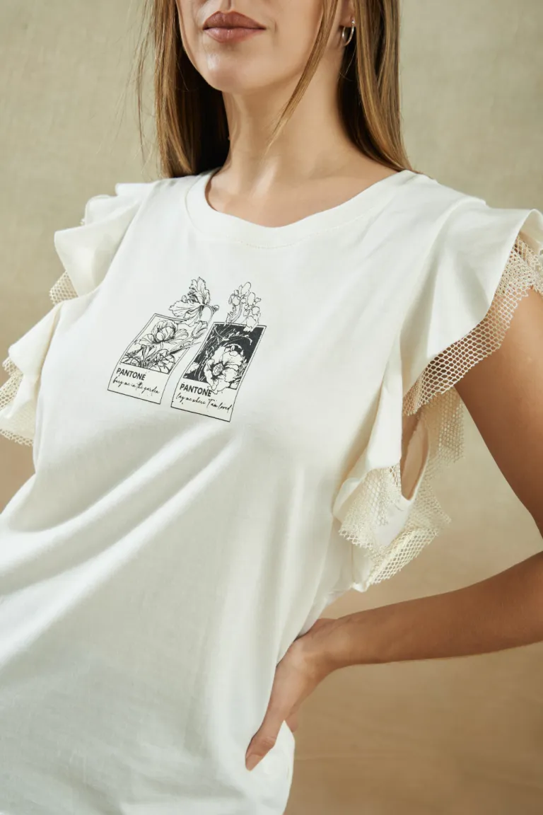 Remera casual con estampa para mujer, ideal para uso diario y diferentes ocasiones de Apricot en Remeras para argentina