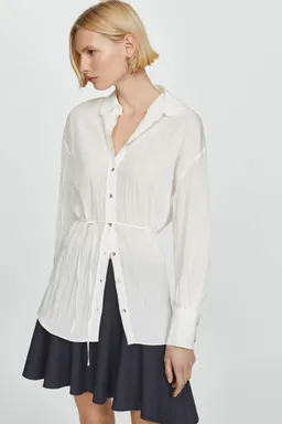 Camisa con efecto arrugado de Mango en Camisas para argentina