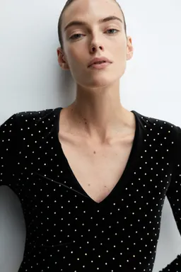 Vestido terciopelo strass de Mango en Vestidos para argentina