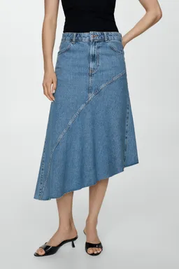 Falda asimétrica jean de Mango en Faldas para argentina