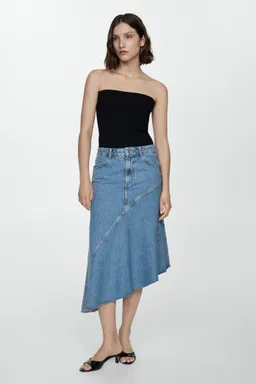 Falda asimétrica jean de Mango en Faldas para argentina