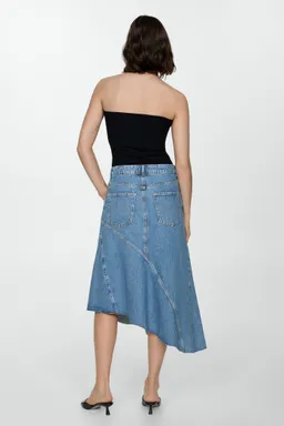 Falda asimétrica jean de Mango en Faldas para argentina
