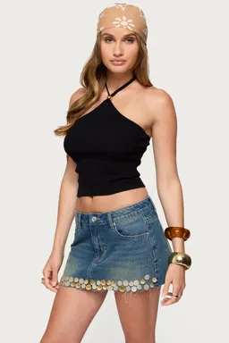 Top halter hollis tejido de Edikted en Tops para argentina