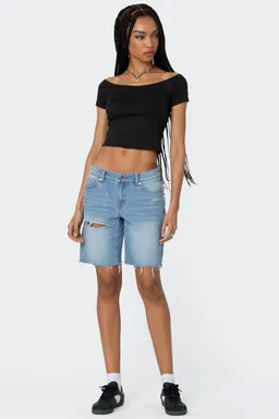 Bermudas jean riptide de Edikted en Shorts para argentina