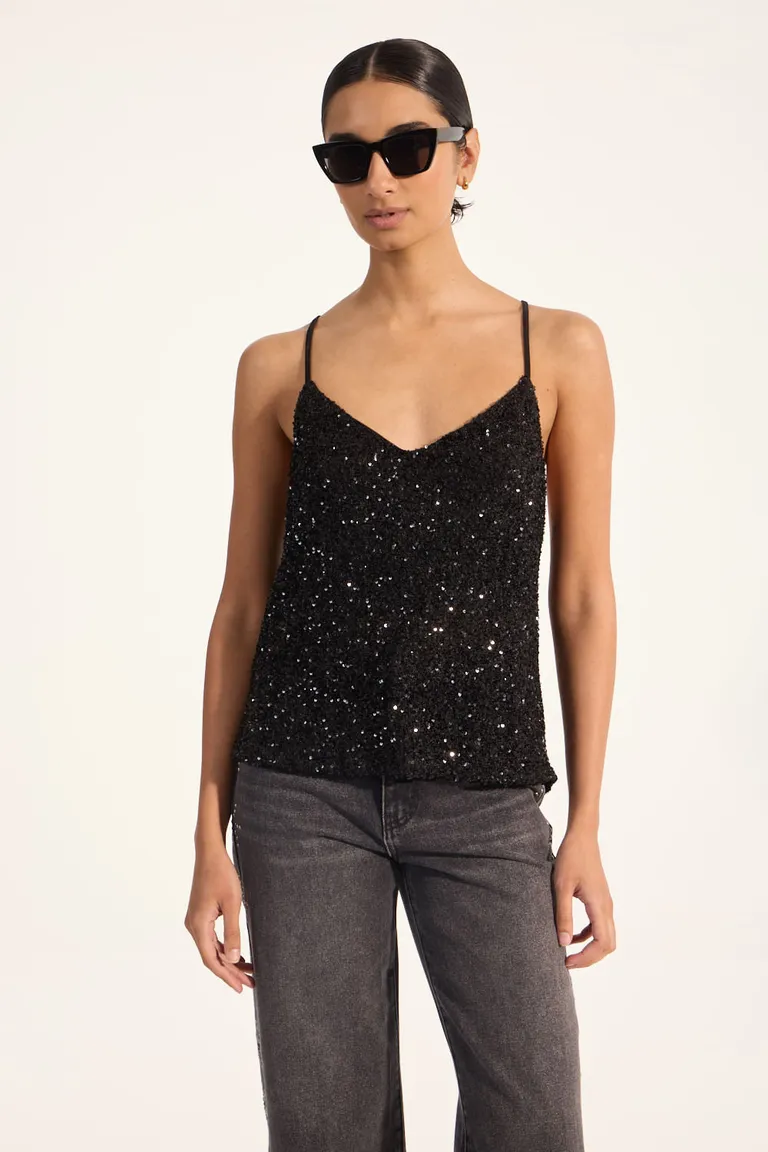 Top con breteles finos y lentejuelas de Portsaid en Tops para argentina