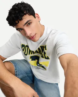Remera manga corta felpa estampada de Bershka en Remeras y Polos para argentina