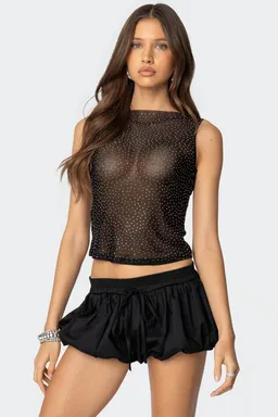 Top red transparente strass de Edikted en Tops para argentina