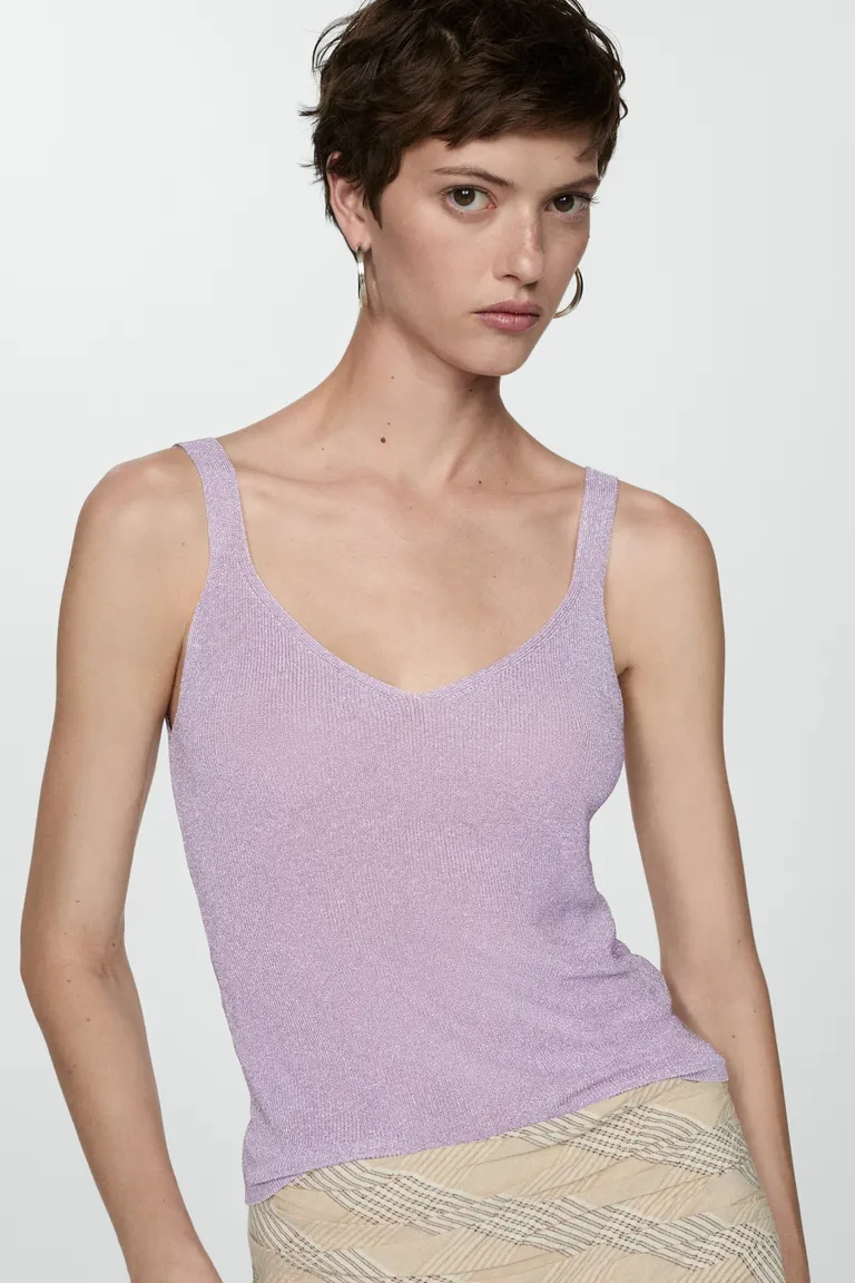 Top punto lúrex de Mango en Tops para argentina