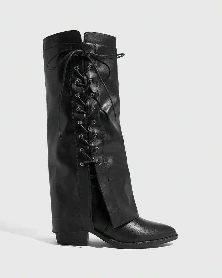 Botas muslo cordones laterales moda de Cuccoo en Botas y Botinetas para argentina