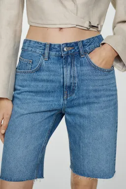 Bermudas vaqueras rectas de Mango en Pantalones para argentina