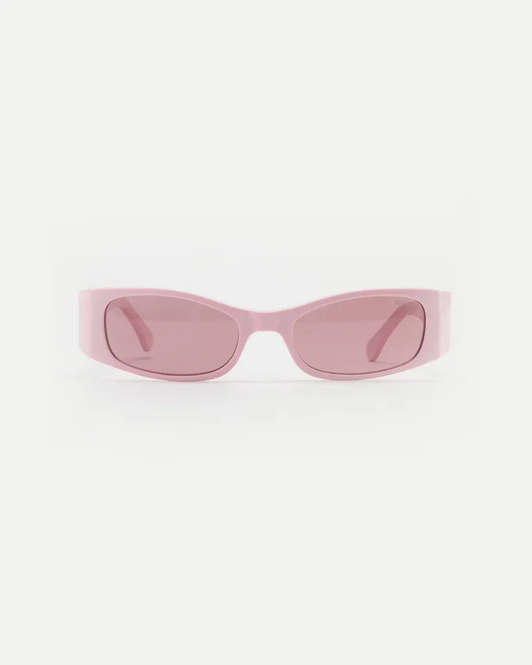 Gafas de sol de acetato rosa con lentes polarizados y patillas ajustables de Ay Not Dead en Anteojos para argentina