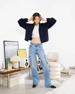 Jeans cargo rectos de Bershka en Pantalones para argentina