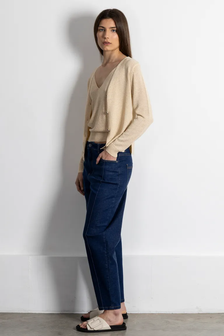 Cardigan escote v con botones en el frente - Conjunto con musculosa sila de Kill en Buzos y Sweaters para argentina
