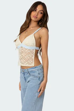 Musculosa espalda descubierta encaje de Edikted en Tops para argentina