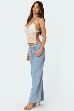 Musculosa espalda descubierta encaje de Edikted en Tops para argentina