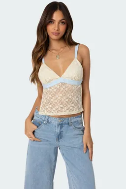 Musculosa espalda descubierta encaje de Edikted en Tops para argentina
