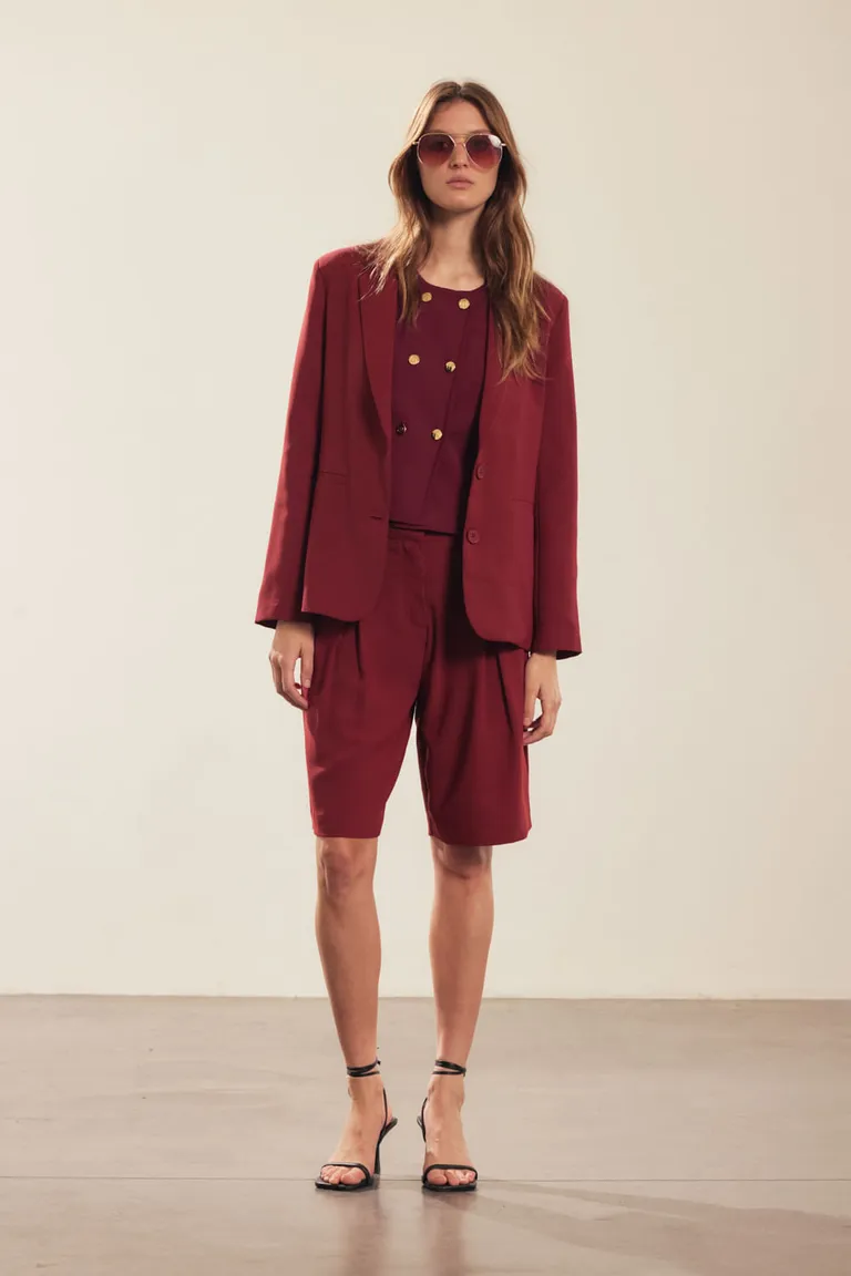 Bermuda de estilo sastre en diseño clásico y corte modular de Portsaid en Pantalones para argentina