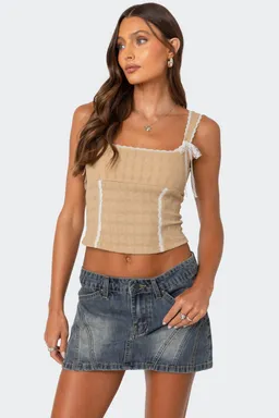 Top corset texturizado de Edikted en Tops para argentina