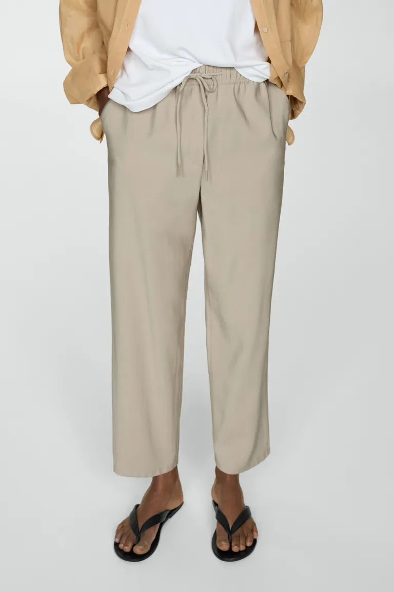 Pantalón jogger con cordón de Mango en Pantalones para argentina