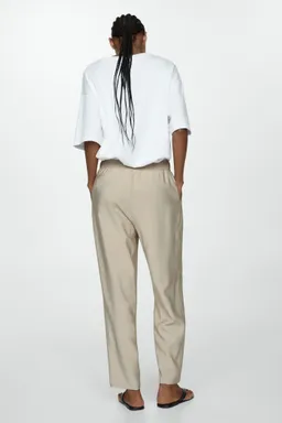 Pantalón jogger con cordón de Mango en Pantalones para argentina