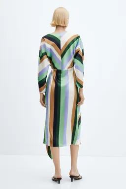 Vestido rayas satinado de Mango en Vestidos para argentina