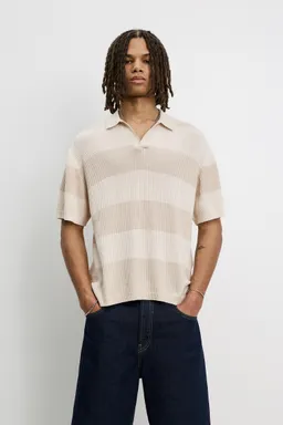 Chomba punto rayas textura de Pull&Bear en Remeras y Polos para argentina