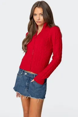 Cárdigan punto trenzado de Edikted en Buzos y Sweaters para argentina