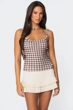 Musculosa flores vichy de Edikted en Tops para argentina