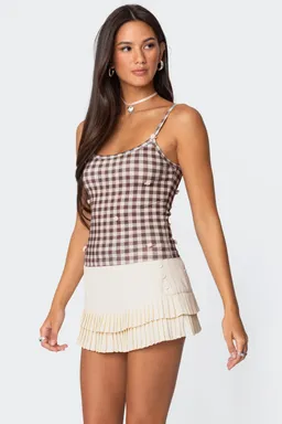 Musculosa flores vichy de Edikted en Tops para argentina
