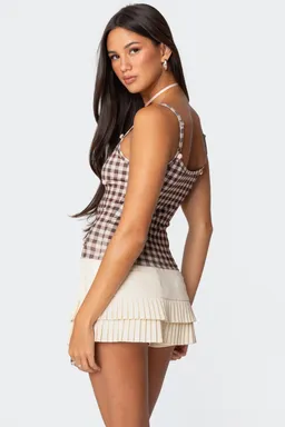 Musculosa flores vichy de Edikted en Tops para argentina