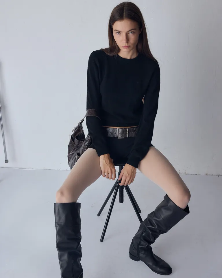 Shorts ajustados de punto acanalado con cintura elastizada de Ay Not Dead en Shorts para argentina