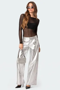 Body bandeau malla transparente de Edikted en Bodies para argentina