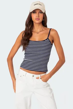 Musculosa rayas acanalada gretta de Edikted en Tops para argentina