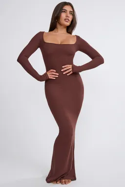 Maxi vestido manga larga modal de Oh Polly en Vestidos para argentina