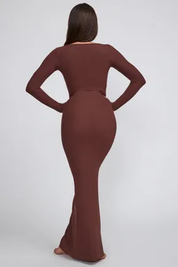 Maxi vestido manga larga modal de Oh Polly en Vestidos para argentina