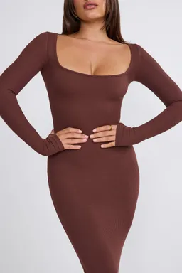 Maxi vestido manga larga modal de Oh Polly en Vestidos para argentina