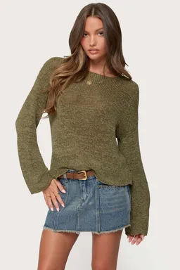 Sweater liviano hombros caídos de Edikted en Buzos y Sweaters para argentina