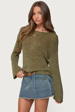 Sweater liviano hombros caídos de Edikted en Buzos y Sweaters para argentina