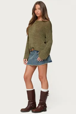 Sweater liviano hombros caídos de Edikted en Buzos y Sweaters para argentina