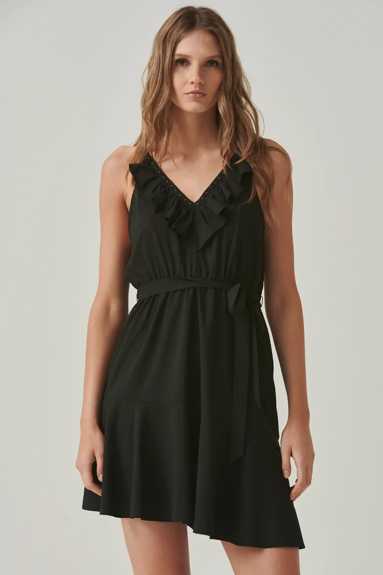 Vestido negro con encaje, diseño ajustado y elegante para mujer de Sweet en Vestidos para argentina