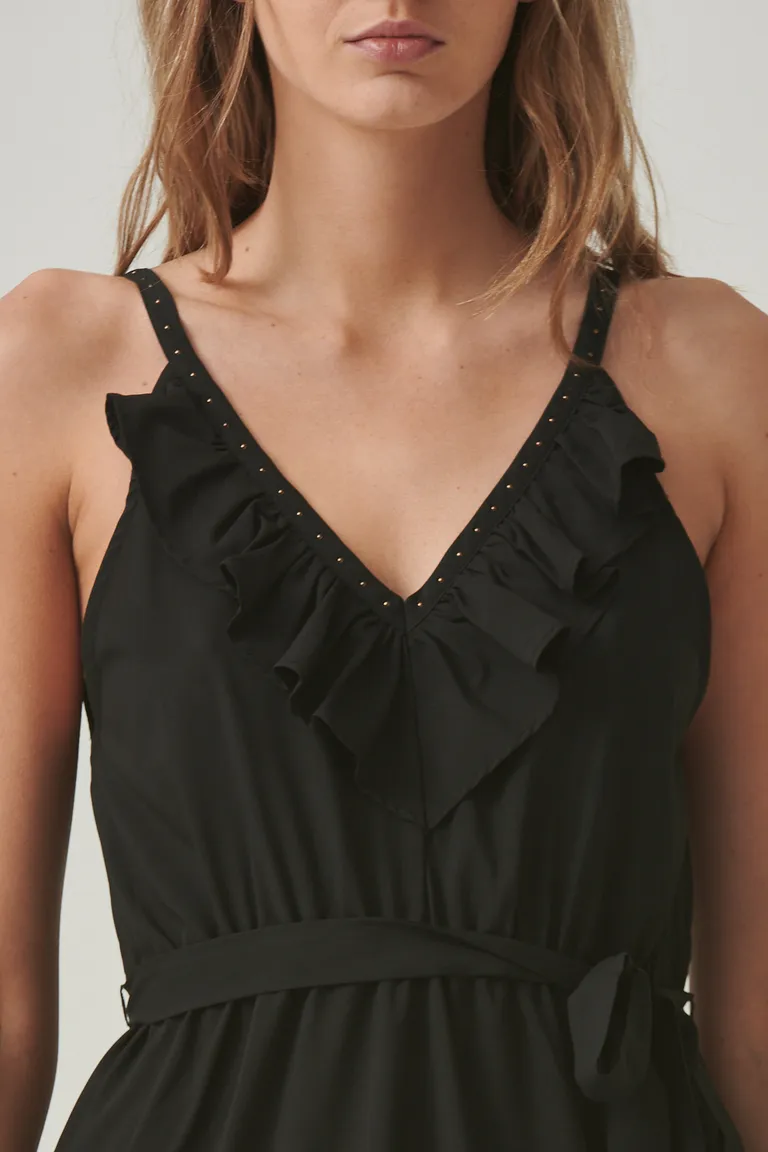 Vestido negro con encaje, diseño ajustado y elegante para mujer de Sweet en Vestidos para argentina