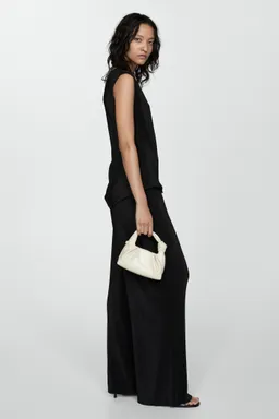 Pantalón palazzo plisado de Mango en Pantalones para argentina