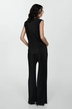 Pantalón palazzo plisado de Mango en Pantalones para argentina