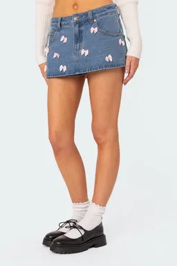 Micro falda short denim alivia de Edikted en Shorts para argentina