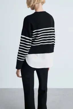 Sweater punto combinado de Mango en Buzos y Sweaters para argentina