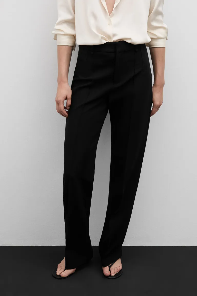 Pantalón recto decorativo de Mango en Pantalones para argentina