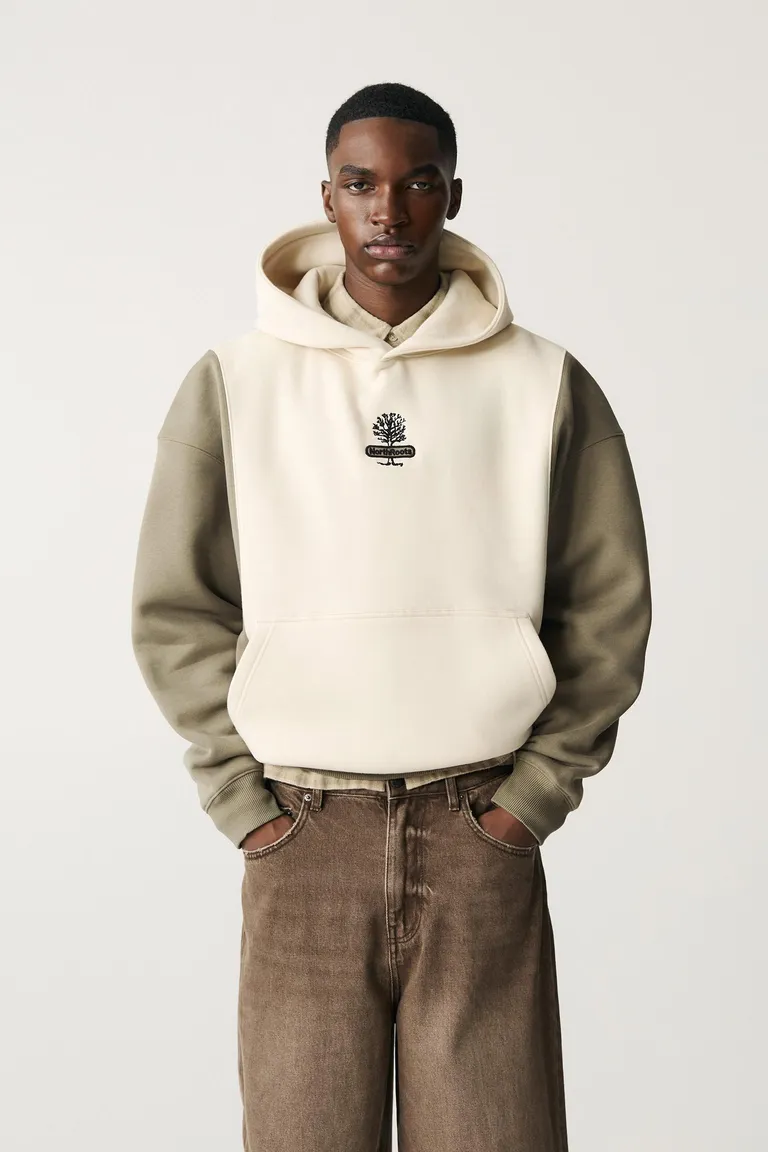 Sudadera capucha mangas contraste de Pull&Bear en Buzos y Sweaters para argentina