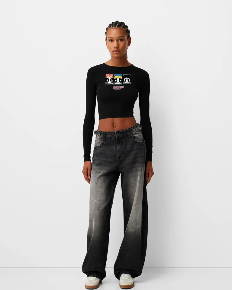 Remera powerpuff girls manga larga de Bershka en Remeras para argentina